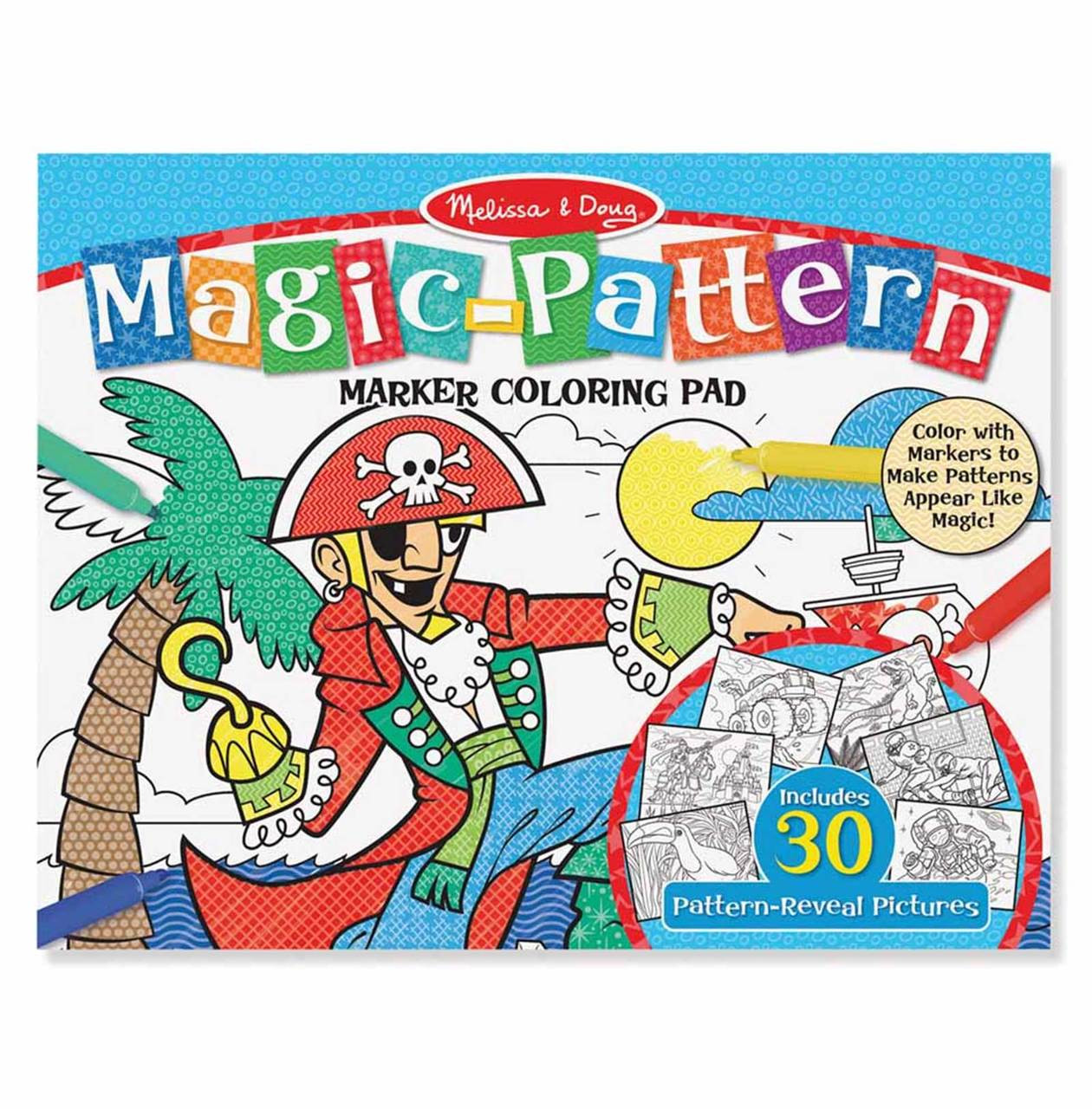 Melissa & Doug MagicPattern Marker Colouring Pad Kids Craft Activity