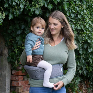 Shop Hippychick Baby/Toddler Hipseat Carrier - Grey Shop Hippychick Baby/Toddler Hipseat Carrier - Grey