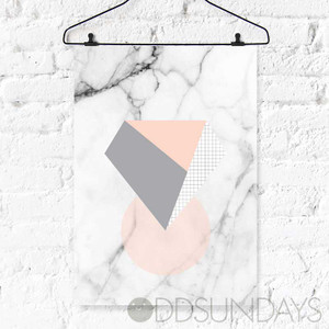 Blush Diamond Geo Digital Printable - Decor Blush Diamond Geo Digital Printable - Decor
