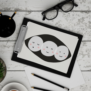 Peas To Meet You Digital Printable Wall Art - Decor - baby shower & baby announcements