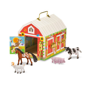 Melissa & Doug Take-Along Wooden Latches Barn Melissa & Doug Take-Along Wooden Latches Barn