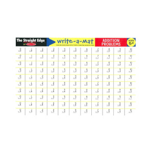 Melissa & Doug Write A Mat Placemat - Maths Addition Melissa & Doug Write A Mat Placemat - Maths Addition