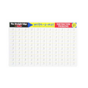 Melissa & Doug Write A Mat Placemat - Maths Subtraction Melissa & Doug Write A Mat Placemat - Maths Subtraction