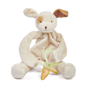 Bunnies By The Bay Silly Buddy Pacifier Holder Comforter - Puppy Bunnies By The Bay Silly Buddy Pacifier Holder Comforter - Puppy