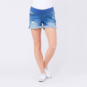 Ripe Maternity Baxter Boyfriend Denim Shorts - Blue Ripe Maternity Baxter Boyfriend Denim Shorts - Blue