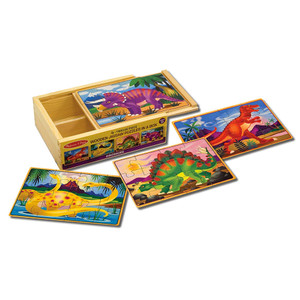Melissa & Doug Jigsaw Puzzles In A Box - Dinosaurs Melissa & Doug Jigsaw Puzzles In A Box - Dinosaurs