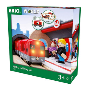 BRIO Metro Railway Set - 20 pieces - BRIO Wooden Toy | Peekaboo Baby