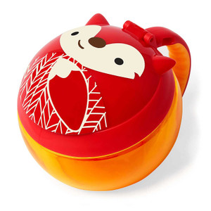 Skip Hop Zoo Fox Snack Cup - BPA-free dishwasher safe toddler snack cup