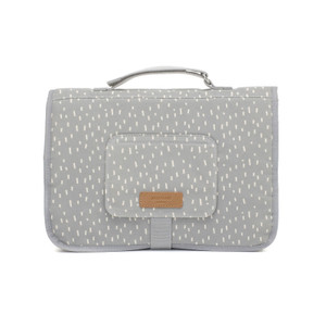 Storksak Organic Change Station Rain Drop Pale Grey studio