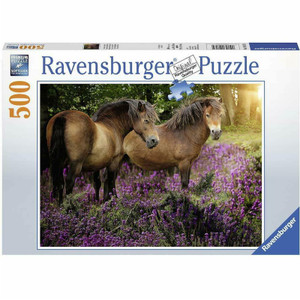 Ravensburger Ponies in the Flowers 500pc jigsaw puzzle box