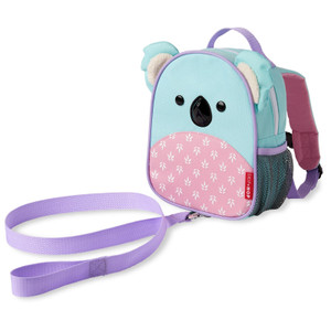 Skip Hop Zoo Koala Mini Backpack parent wrist tether in use