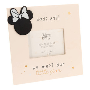 Disney Minnie Mouse Countdown Ultrasound Frame with chalkboard and chalk