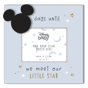 Disney Mickey Mouse Countdown Ultrasound Frame with chalkboard countdown section