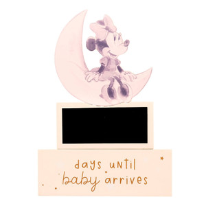 Disney Minnie Mouse Countdown Plaque chalkboard with chalk included