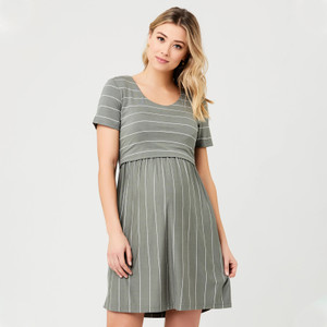 Ripe Maternity Crop Top Nursing Dress - Olive Ripe Maternity Crop Top Nursing Dress - Olive