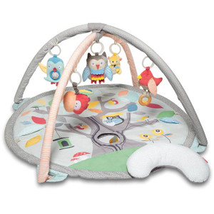 Skip Hop Treetop Pastel Activity Gym folded flat for compact storage and travel
