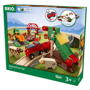 Shop Brio Animal Farm Train Railway Toy Set -30 pc Shop Brio Animal Farm Train Railway Toy Set -30 pc