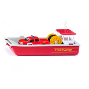 SIKU fire brigade fireboat 1:50 scale die-cast model