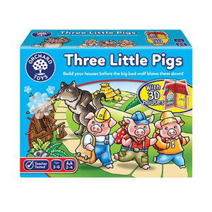 Orchard Toys Three Little Pigs Game box with illustrated three pigs and wolf storybook scene