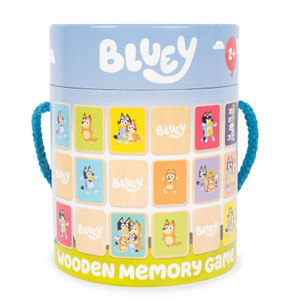 Bluey Wooden Memory Game - detail close-up | Peekaboobaby