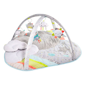 Skip Hop Silver Lining Cloud Baby Activity Gym - full set up view