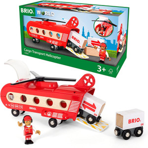 BRIO Cargo Transport Helicopter - 8 pcs Box Packaging | Peekaboo Baby