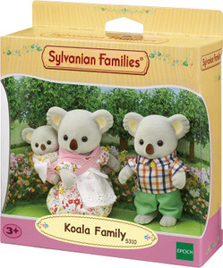Sylvanian Families Koala Family - three flocked koala figures main product image