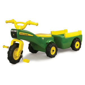 John Deere Pedal Tractor and Wagon Ride On Toy John Deere Pedal Tractor and Wagon Ride On Toy