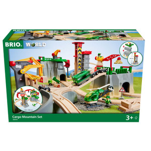 Shop BRIO Cargo Mountain Train Set - 49 Pcs at Peekaboo Baby Australia