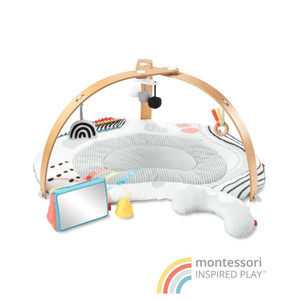 Skip Hop Discoverosity Deluxe Baby Activity Gym full set laid flat