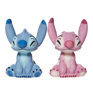 Disney Gift Salt & Pepper Shaker Set: Stitch & Angel  Disney Gift Salt & Pepper Shaker Set: Stitch & Angel