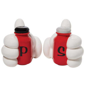 Disney Gift Salt & Pepper Shaker Set: Mickey Mouse Hands Disney Gift Salt & Pepper Shaker Set: Mickey Mouse Hands