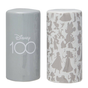 Disney D100 100th Anniversary Salt and Pepper Shaker Set with centenary character design