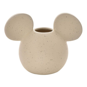 Disney Gift Mickey Head Natural Speckle Vase 
