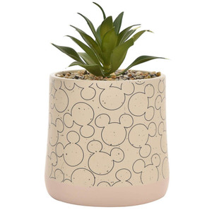 Disney Gift Disney Home: Mickey Ceramic Planter With Faux Plant Disney Gift Disney Home: Mickey Ceramic Planter With Faux Plant