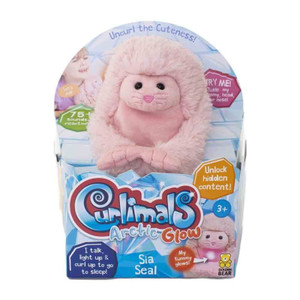 Shop Curlimals Interactive Plush Toy - Arctic Glow Sia Seal at Peekaboo Baby Australia