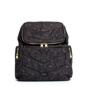 Storksak Alyssa Quilted Nappy Backpack - Leopard Storksak Alyssa Quilted Nappy Backpack - Leopard