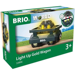 BRIO Light Up Gold Wagon - 2 pieces BRIO Light Up Gold Wagon - 2 pieces