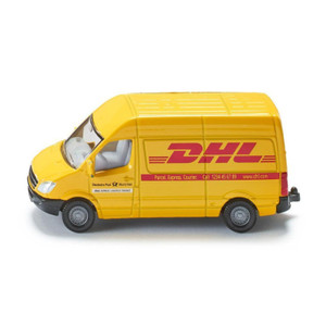 SIKU DHL Van die-cast 1:87 scale - iconic yellow DHL delivery van model