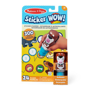 Sticker WOW! Dog Stamper Activity Pad box showing product features and age