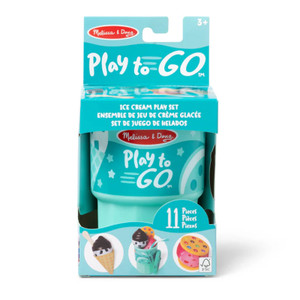 Play to Go Ice Cream Play Set box showing portable design and age recommendation