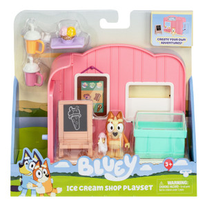 Bluey S10 Mini Playsets - Ice Cream Shop - Australian Licensed Toy | Peekaboo Baby