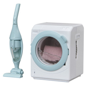 Sylvanian Families Laundry and Vacuum Cleaner Set full contents view