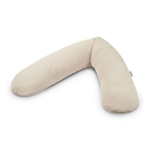 Theraline Muslin Maternity & Nursing Pillow - Sand Beige - Kids Gift | Peekaboo Baby