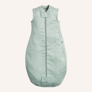 ergoPouch Organic Sheeting Sleeping Bag 1 TOG Sage product flat lay