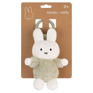 Miffy Fluffy Hanging Clip-On Toy - Green - Kids Gift | Peekaboo Baby