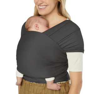 Ergobaby Aura Sustainably Sourced Knit Baby Wrap - Soft Black Ergobaby Aura Sustainably Sourced Knit Baby Wrap - Soft Black