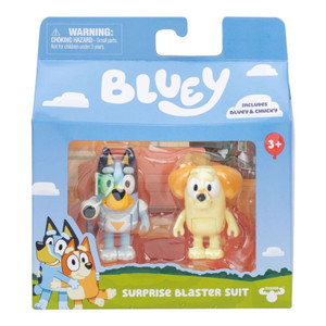 Bluey S12 Figurine Set 2 Pack - Surprise Blaster Suit - Australian Licensed Toy | Peekaboo Baby