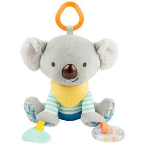 Skip Hop Bandana Buddies Koala Toy crinkle bandana and teether elements close-up