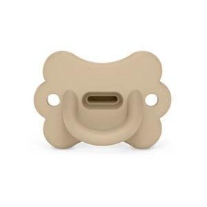 Shop Suavinex Colour Essence Butterfly All Silicone SX Pro Soother 6-18 Months - Irish Cream at Peekaboo Baby Australia
